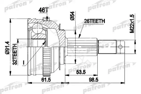 Шрус PATRON PCV9491