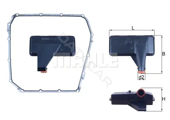 Масляный фильтр KNECHT/MAHLE HX185D