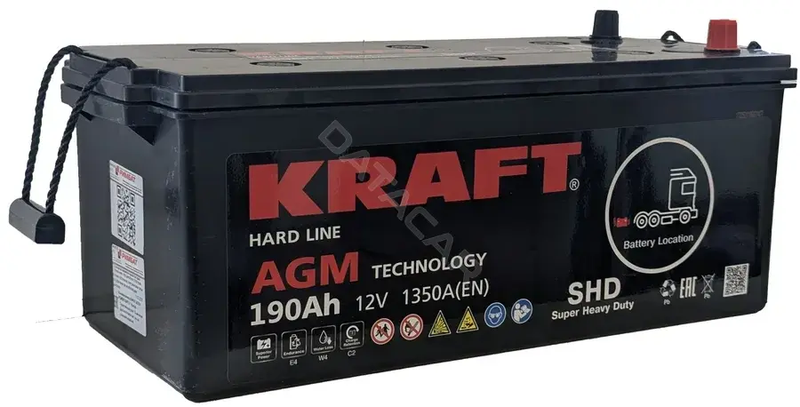 Аккумулятор KRAFT LPM12-180HD