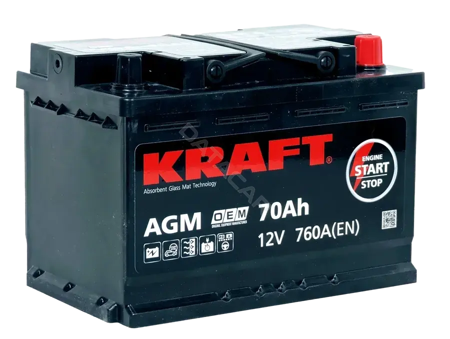 Аккумулятор KRAFT AGM-L3