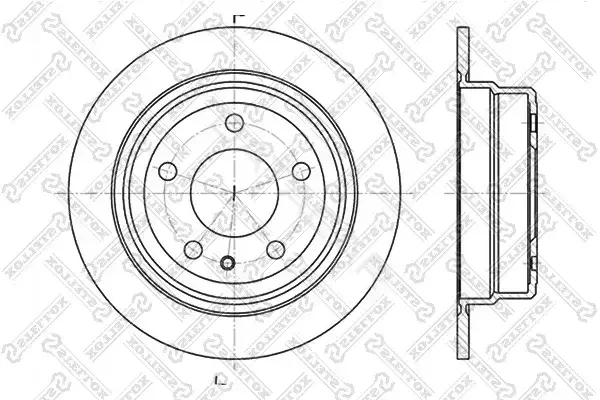 Тормозные диски STELLOX 6020-1514-SX