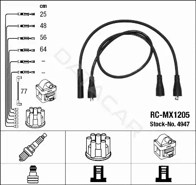 Высоковольтные провода NGK 4947