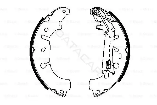 Барабанные колодки BOSCH 0986487703
