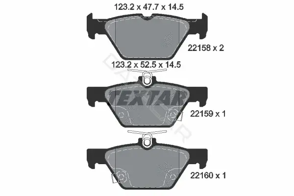 Тормозные колодки TEXTAR 2215801