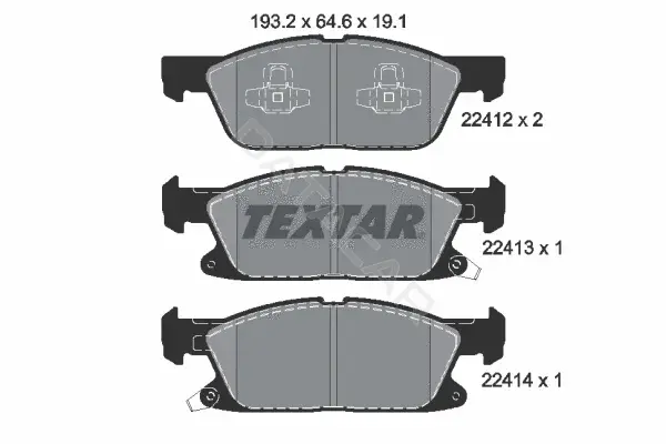 Тормозные колодки TEXTAR 2241201