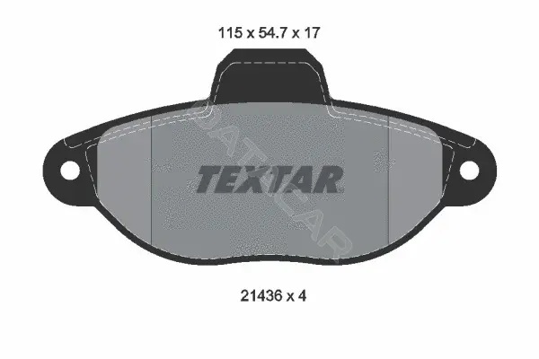 Тормозные колодки TEXTAR 2143602