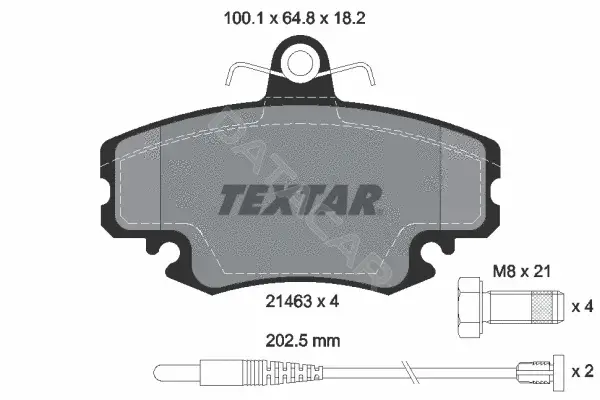 Тормозные колодки TEXTAR 2146304