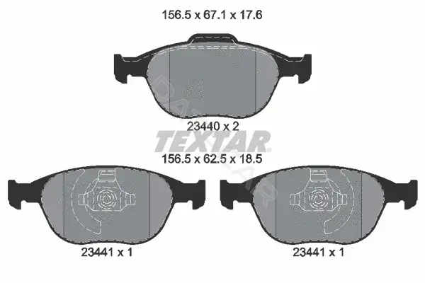 Тормозные колодки TEXTAR 2344004