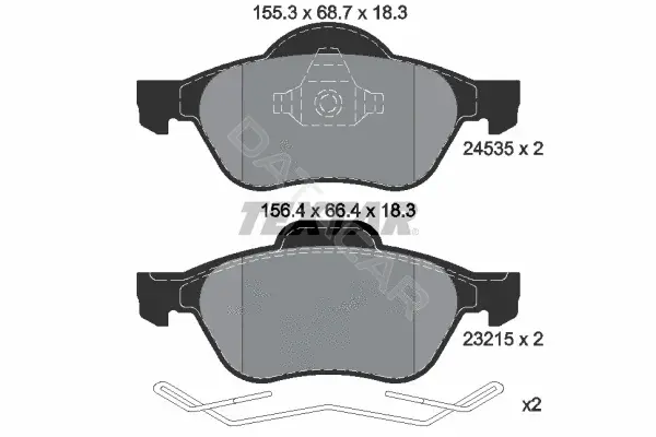 Тормозные колодки TEXTAR 2453501