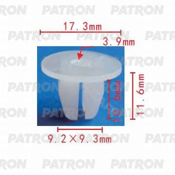 Клипсы, фиксаторы, зажимы PATRON P37-0014
