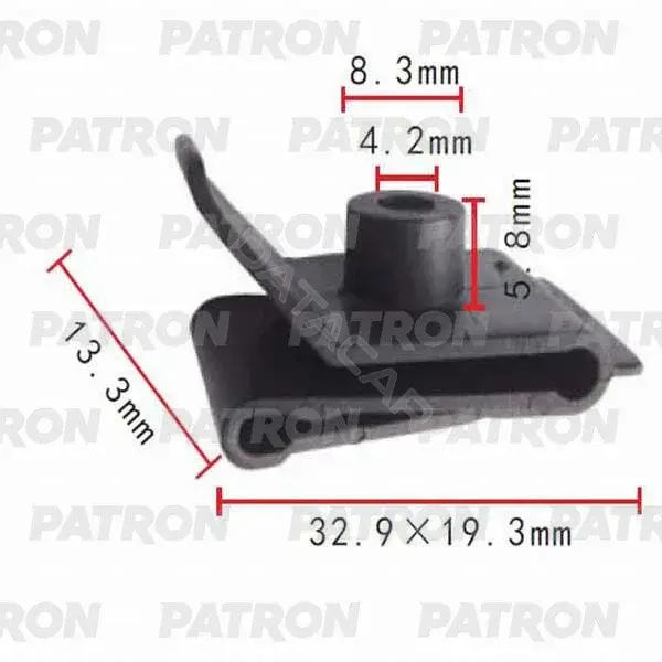 Клипсы, фиксаторы, зажимы PATRON P37-0020
