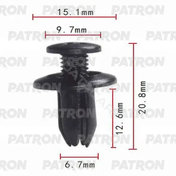 Клипсы, фиксаторы, зажимы PATRON P37-0024A