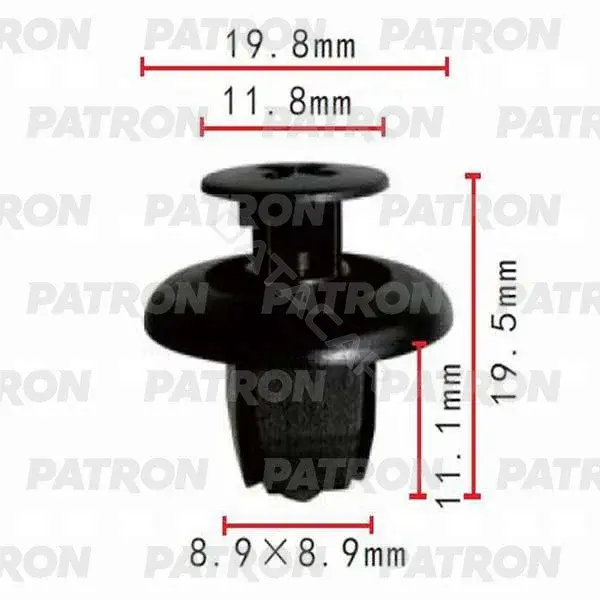 Клипсы, фиксаторы, зажимы PATRON P37-0040