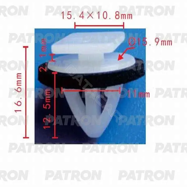 Клипсы, фиксаторы, зажимы PATRON P37-0050