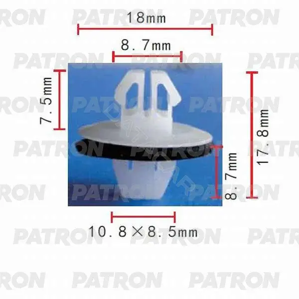 Клипсы, фиксаторы, зажимы PATRON P37-0056