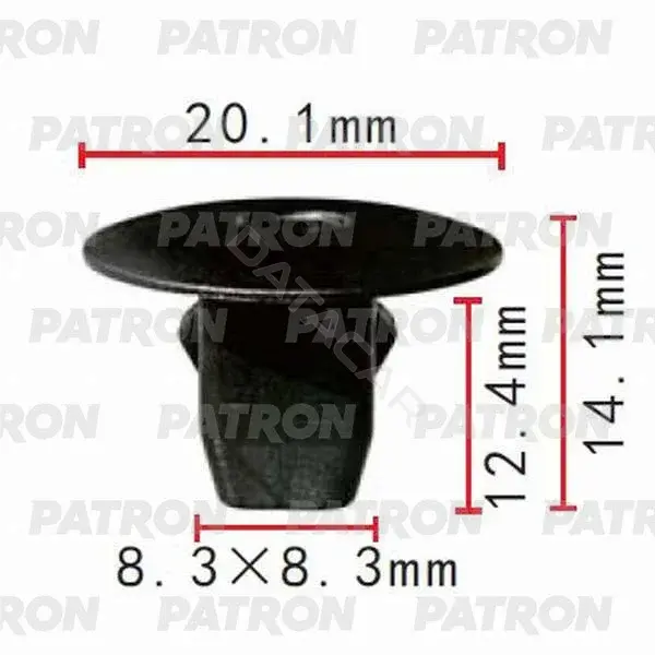 Клипсы, фиксаторы, зажимы PATRON P37-0067