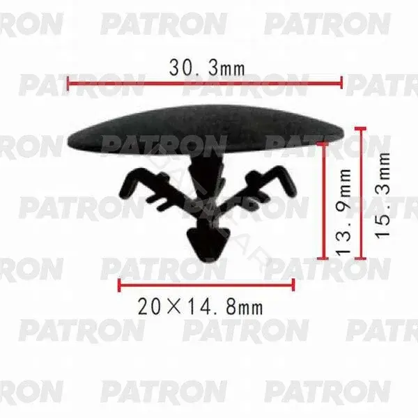 Клипсы, фиксаторы, зажимы PATRON P37-0084