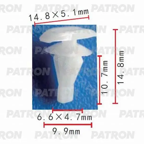 Клипсы, фиксаторы, зажимы PATRON P37-0102