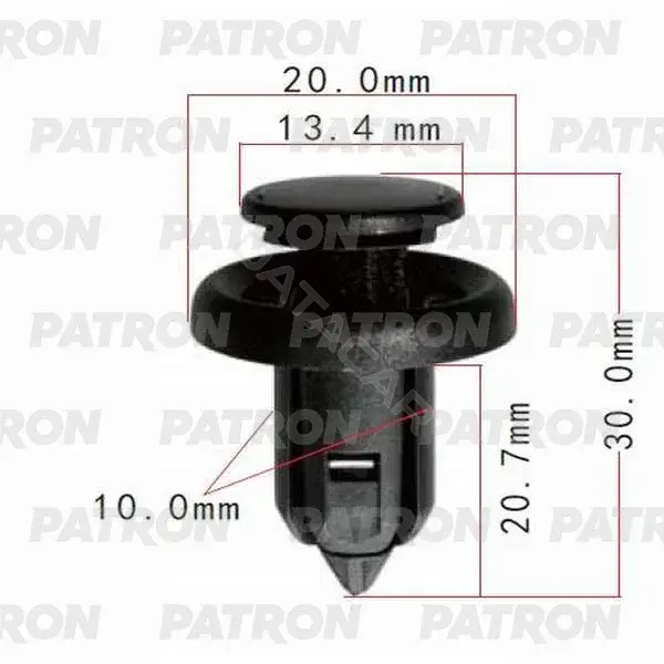 Клипсы, фиксаторы, зажимы PATRON P37-0107
