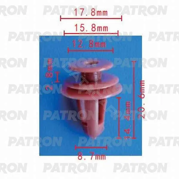 Клипсы, фиксаторы, зажимы PATRON P37-0118
