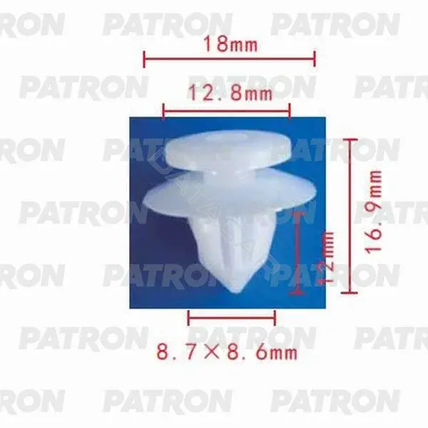 Клипсы, фиксаторы, зажимы PATRON P37-0119