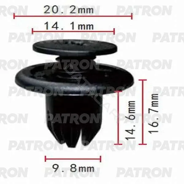 Клипсы, фиксаторы, зажимы PATRON P37-0132