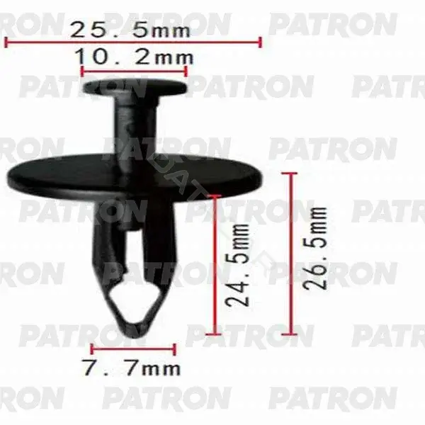 Клипсы, фиксаторы, зажимы PATRON P37-0138