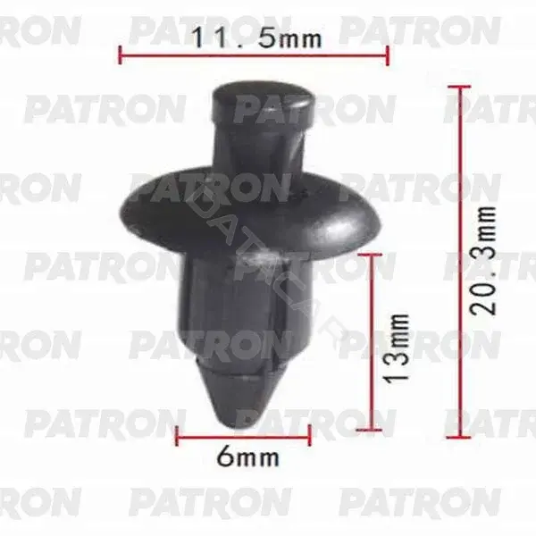 Клипсы, фиксаторы, зажимы PATRON P37-0158