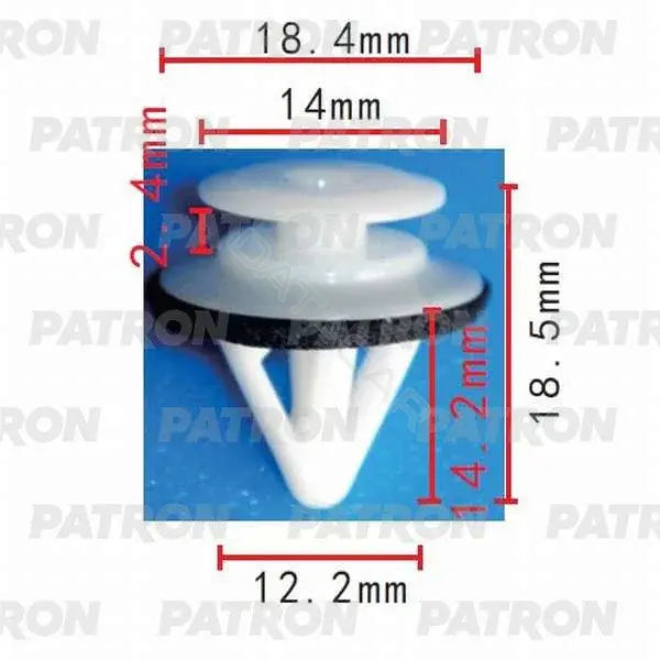 Клипсы, фиксаторы, зажимы PATRON P37-0161