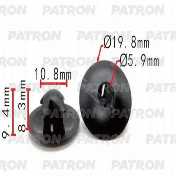 Клипсы, фиксаторы, зажимы PATRON P37-0166