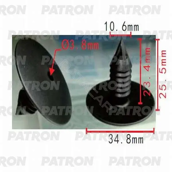 Клипсы, фиксаторы, зажимы PATRON P37-0176