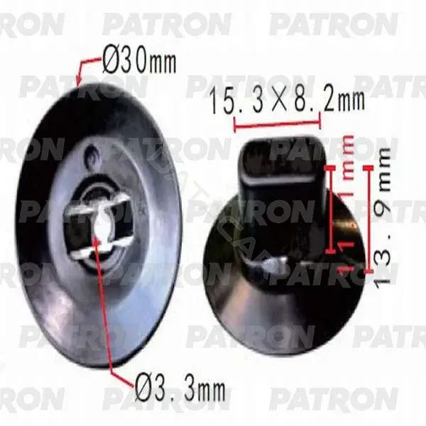 Клипсы, фиксаторы, зажимы PATRON P37-0178