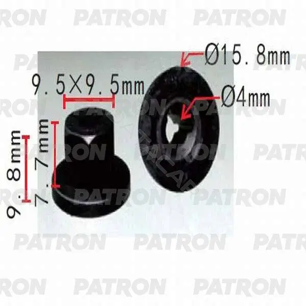 Клипсы, фиксаторы, зажимы PATRON P37-0190