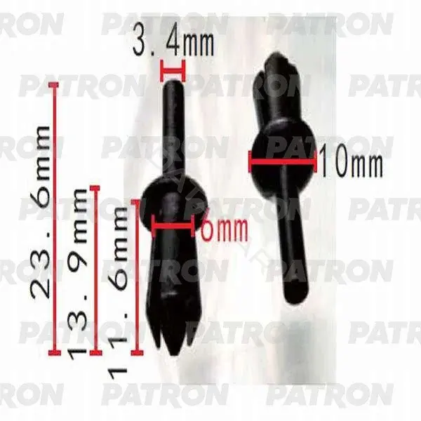 Клипсы, фиксаторы, зажимы PATRON P37-0193