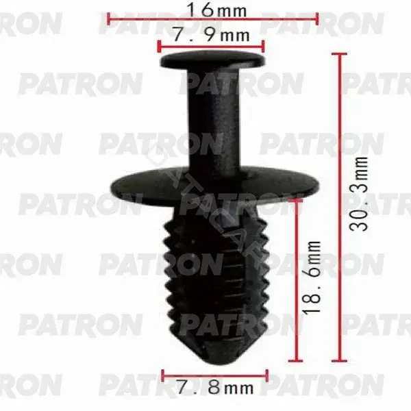 Клипсы, фиксаторы, зажимы PATRON P37-0198A