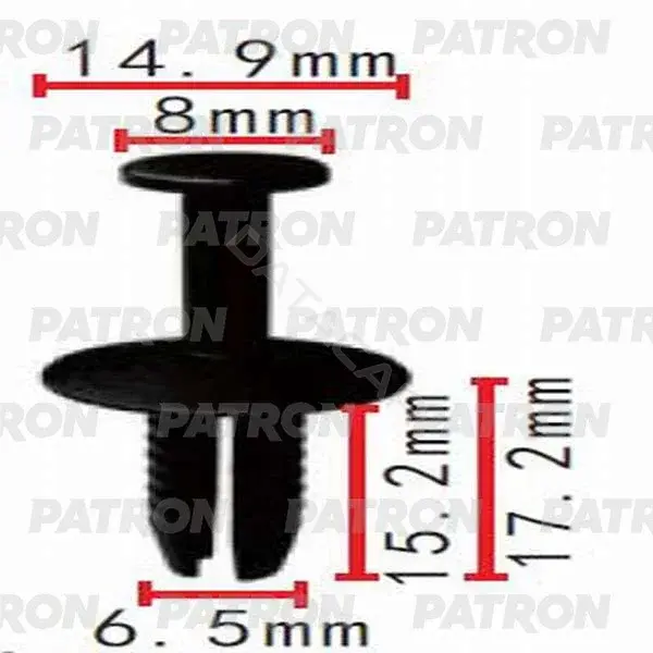 Клипсы, фиксаторы, зажимы PATRON P37-0205