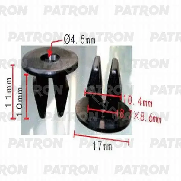 Клипсы, фиксаторы, зажимы PATRON P37-0234
