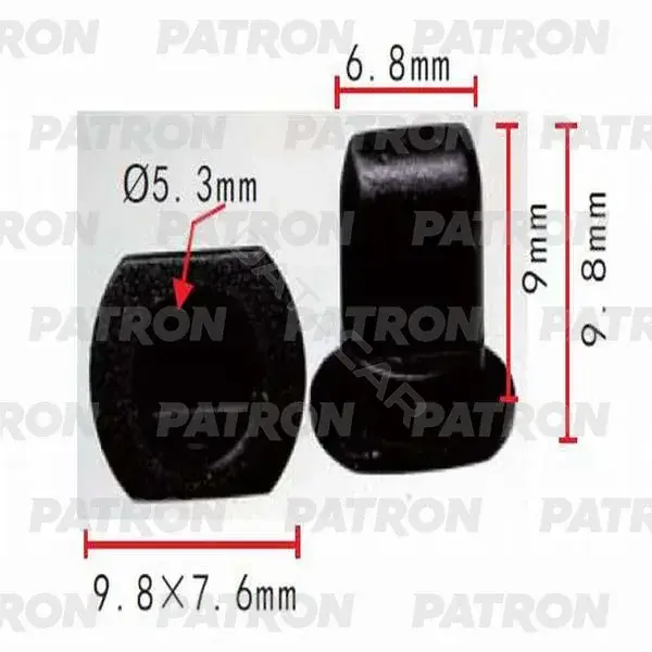 Клипсы, фиксаторы, зажимы PATRON P37-0236
