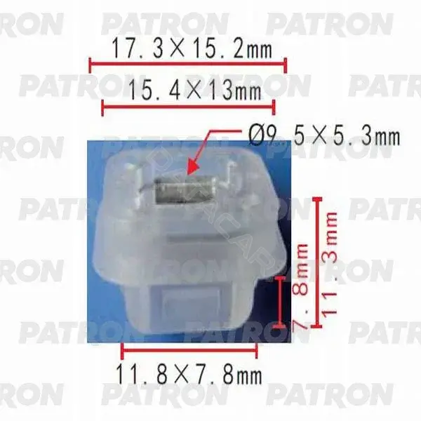 Клипсы, фиксаторы, зажимы PATRON P37-0241