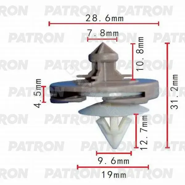 Клипсы, фиксаторы, зажимы PATRON P37-0253