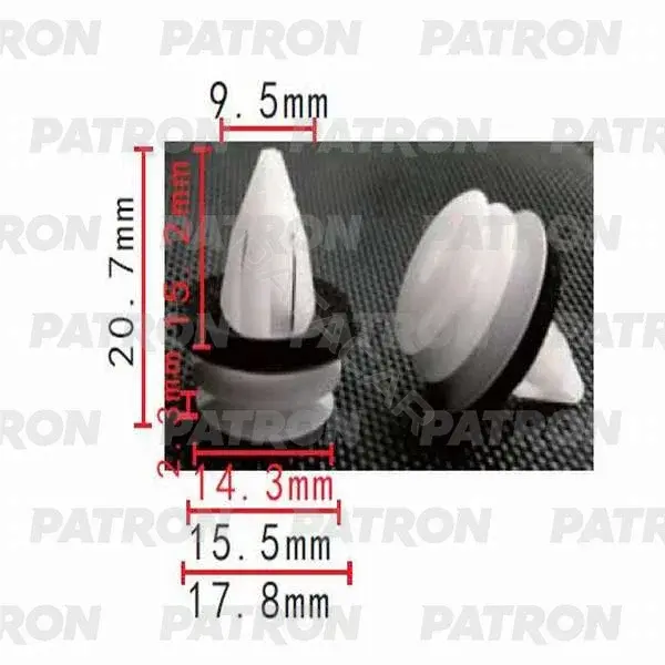 Клипсы, фиксаторы, зажимы PATRON P37-0271
