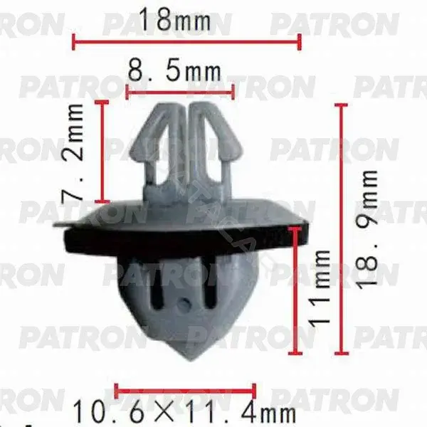 Клипсы, фиксаторы, зажимы PATRON P37-0279
