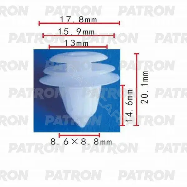 Клипсы, фиксаторы, зажимы PATRON P37-0281