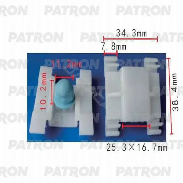 Клипсы, фиксаторы, зажимы PATRON P37-0287