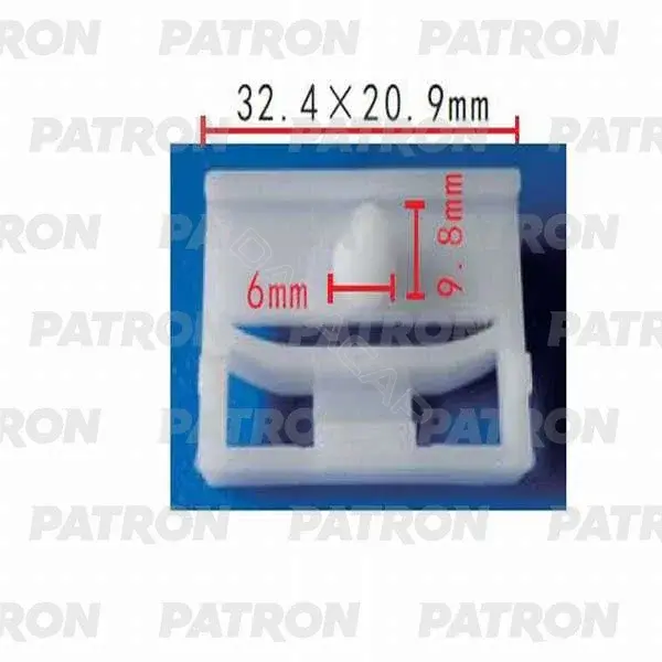 Клипсы, фиксаторы, зажимы PATRON P37-0296A