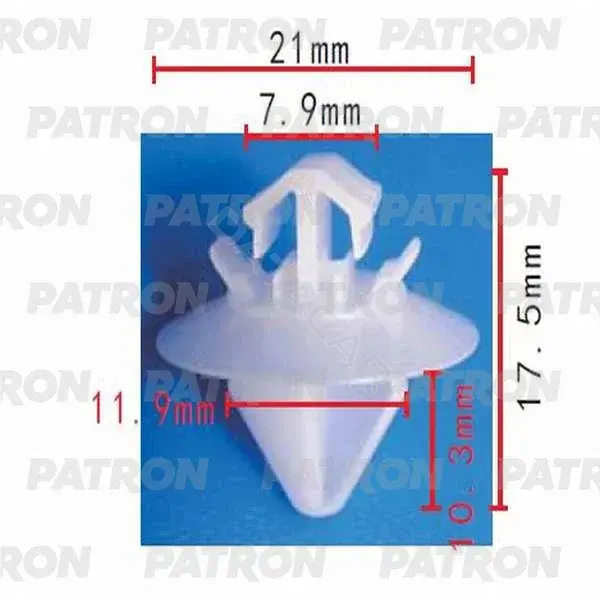 Клипсы, фиксаторы, зажимы PATRON P37-0298A
