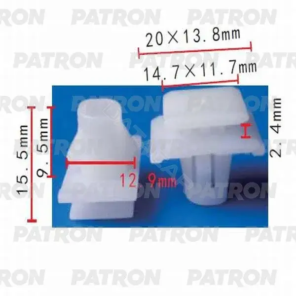 Клипсы, фиксаторы, зажимы PATRON P37-0301