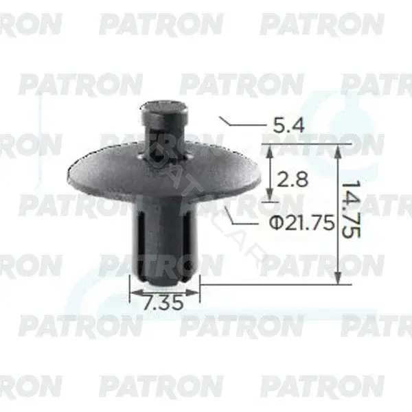 Клипсы, фиксаторы, зажимы PATRON P37-0331