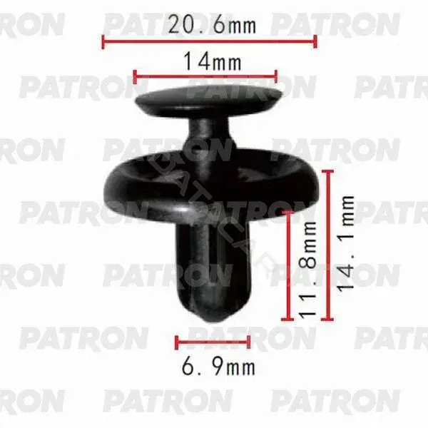 Клипсы, фиксаторы, зажимы PATRON P37-0333