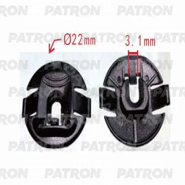 Клипсы, фиксаторы, зажимы PATRON P37-0338